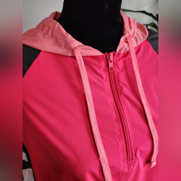 PINK windbreaker, pink and grey, XS - Picture 2 of 8